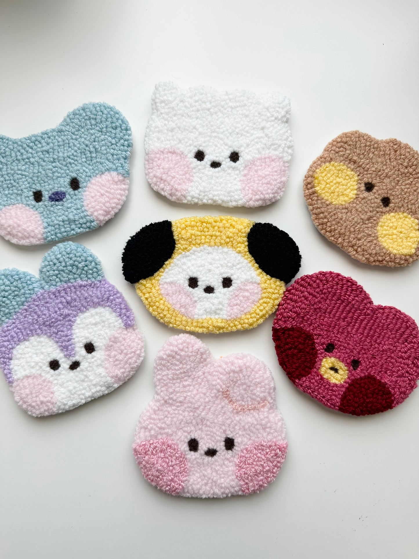 BT21 Mug Rug Coasters