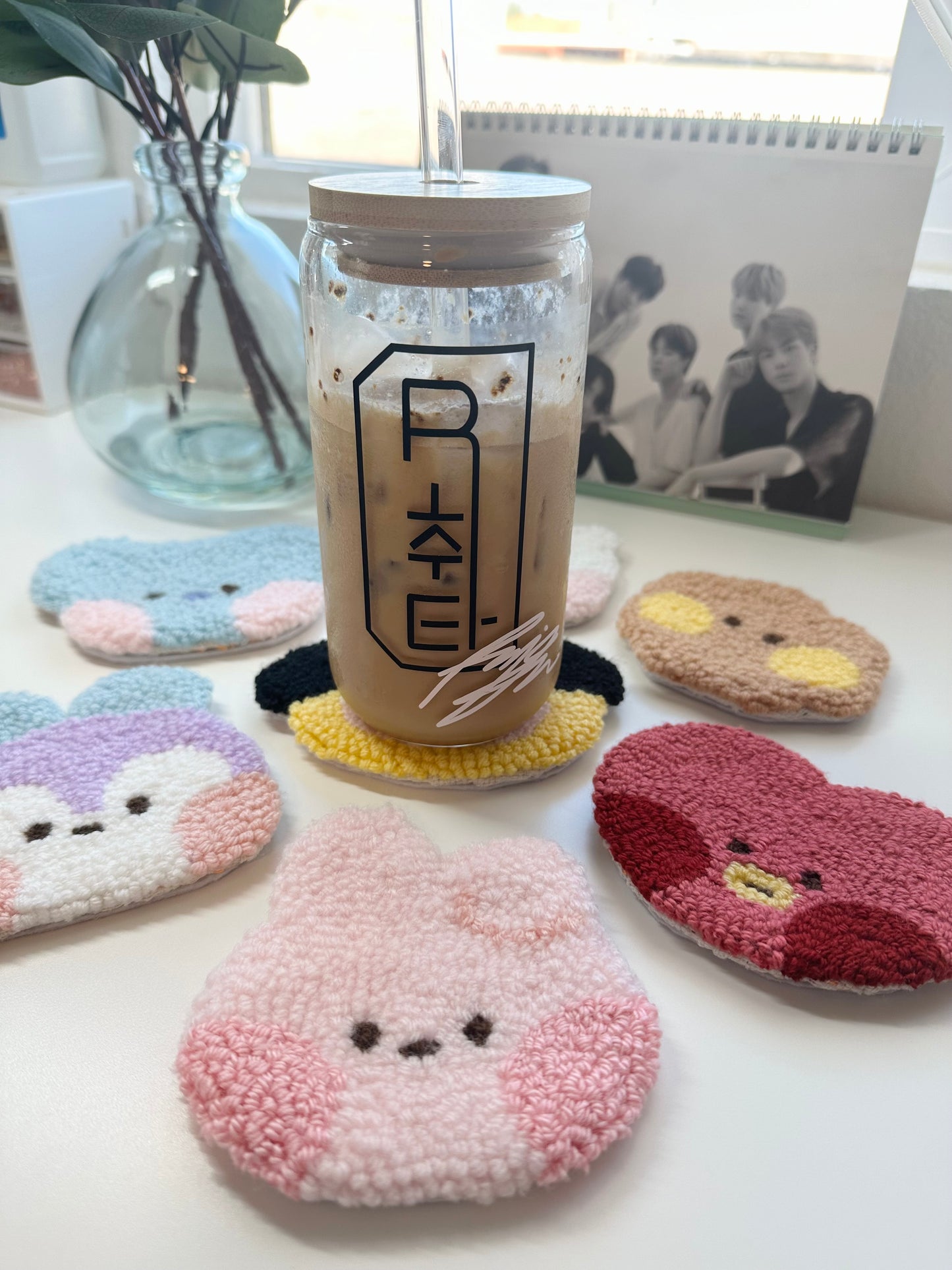 BT21 Mug Rug Coasters