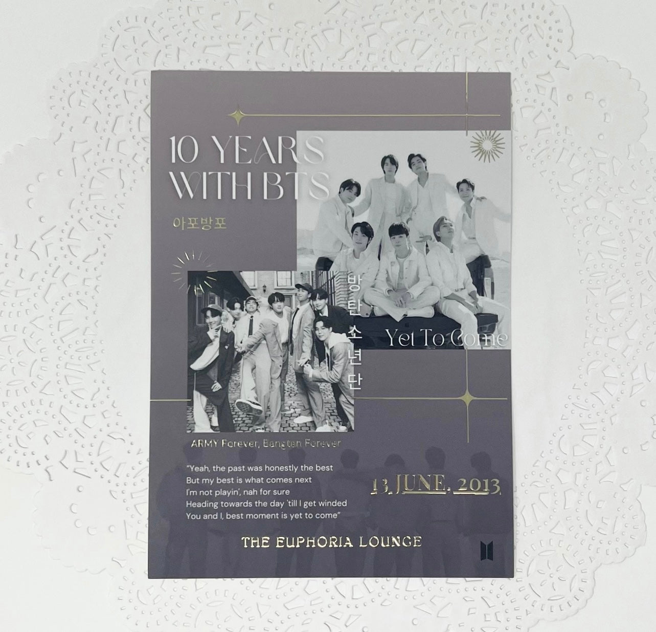 10 Years With BTS Print