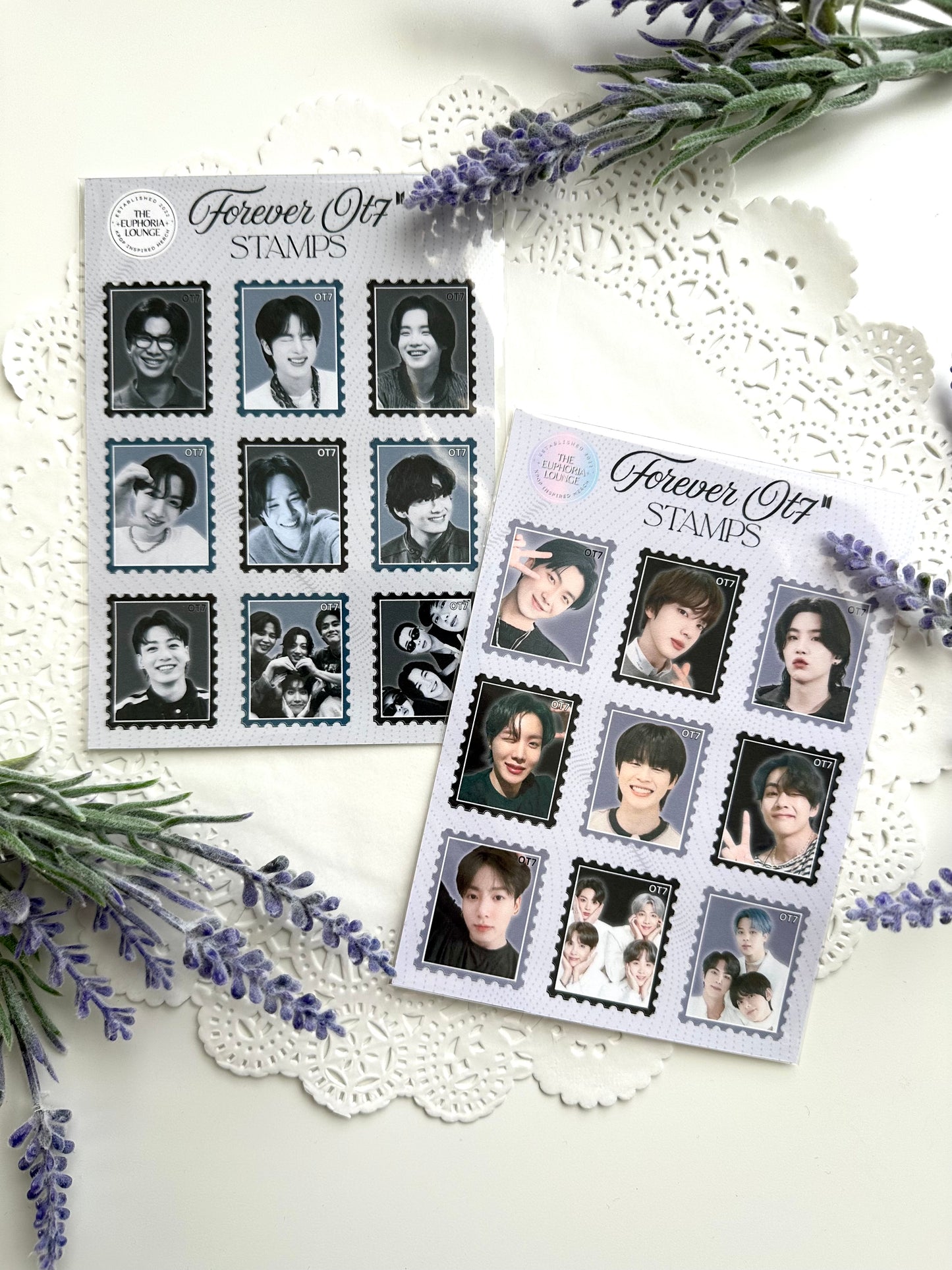 Forever OT7 Stamp Sticker Sheets