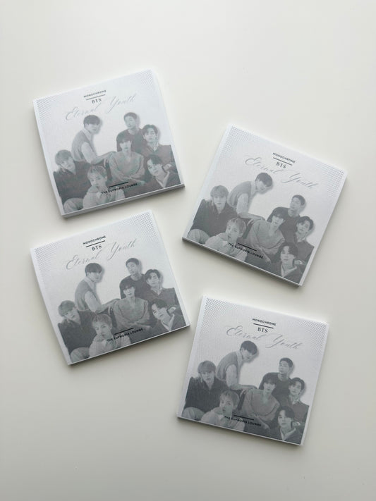 BTS OT7 Monochrome Sticky Notes